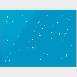white doves Posters and Art